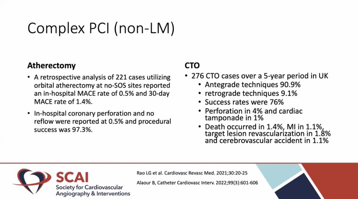 DrJayMohan's tweet photo. Shout out to my fellows @pagingdr_rao at @McLarenHeartVas for making it into the @SCAI consensus on #PCI without CV backup! Their research suggested orbital atherectomy could be safely done in such setting! 

A win for community hospitals! 
As always it’s all about pt selection! https://t.co/qTzzvOruRg