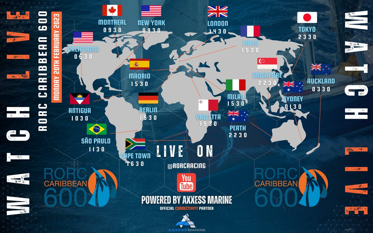 How to watch the start of the 2023 RORC Caribbean 600 📺 👀

🗓️ 𝗠𝗼𝗻𝗱𝗮𝘆 𝟮𝟬𝘁𝗵 𝗙𝗲𝗯𝗿𝘂𝗮𝗿𝘆 𝟭𝟬𝟯𝟬 𝗔𝗦𝗧 (𝟭𝟰𝟯𝟬 𝗨𝗧𝗖)

✔️ Subscribe to our YouTube Channel: youtube.com/rorcracing

#Caribbean600 #RORCracing