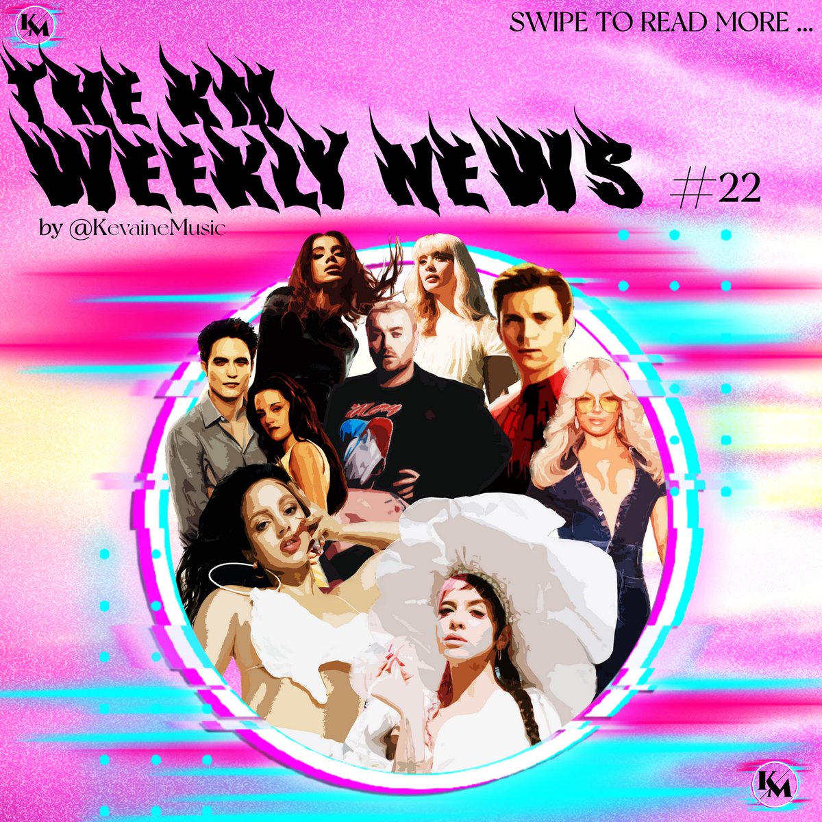 KevaineMusic's tweet photo. 🎵KM WEEKLY NEWS #22🎵
1️⃣ The #BillboardWomenInMusic incoming ❤️ 
2️⃣ More #SpiderMan 🕷️
3️⃣ #MelanyMartinez is back 🙌
4️⃣ #SamSmith &amp; #Anitta collab ? 🤩 
5️⃣ More #Twilight stories 🧛‍♂️ 
6️⃣ More #BebeRexha 3 News 💿 
⏯️ SOTW : #BodyBetter by #MaisiePeters 👁️
Link in bio for MORE 💿 https://t.co/HhU908PFhK