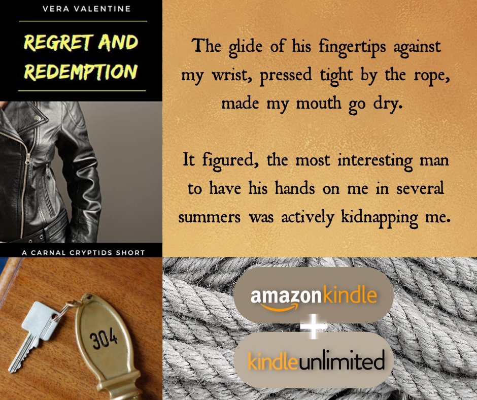 VeraValAuthor's tweet photo. ⚔️MF #MonsterRomance Short Story / Novella
📚Series-Bridging Excerpt Between Book 1 and 2
👁️#Cryptid Monster + Human FMC
🥵Yearning / Tension (PG-13, No Spice til CC2!)
Regret and Redemption: A #CarnalCryptids Short is Now on #Kindle & #KindleUnlimited!
https://t.co/mni7h7J8Gg https://t.co/pNAX4D1A2u