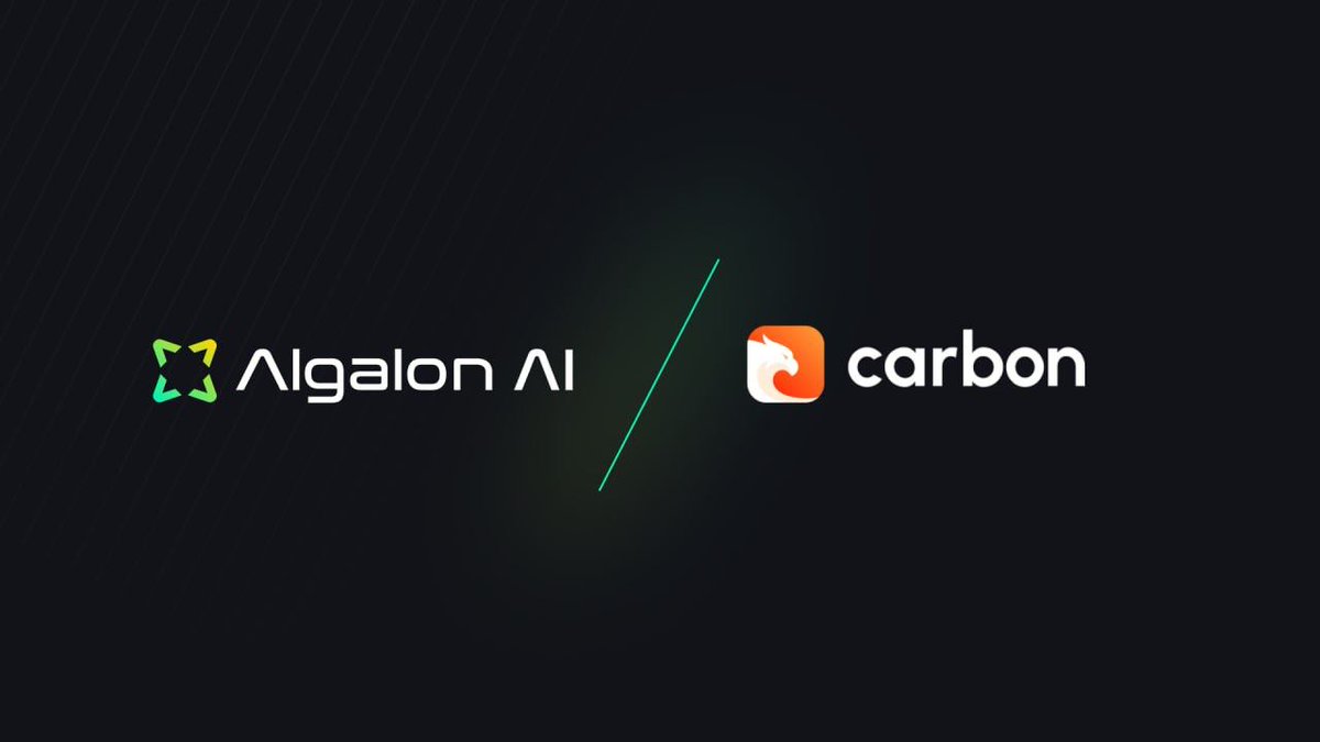 AlgalonAI's tweet image. We are pleased to announce that Algalon #AI has teamed up with @trycarbonio to develop the first AI extension for its 5 million users. 

Algalon AI extension will provide accelerated adoption of #web3 technologies. 

$AiFi $CSIX