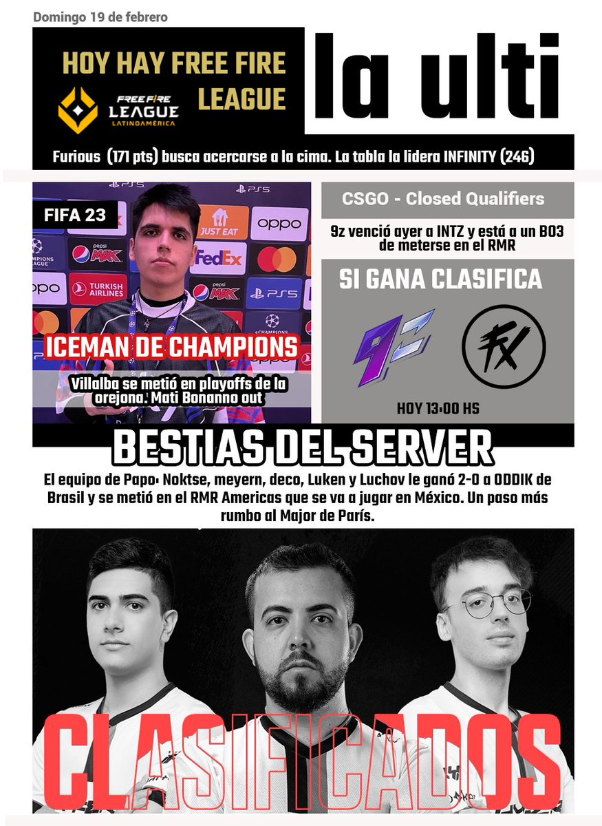 La tapa del día de #LaUlti. (también los domingos)