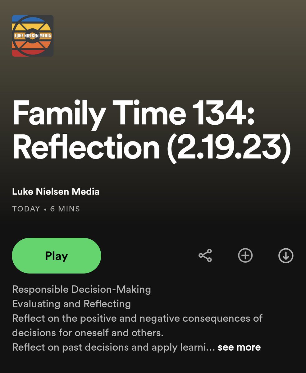 The past is gone. It's done and over with, but we can use it. We can learn and create a better present. 

#familytime #socialemotionallearning #reflection #selfawareness #selfmanagement