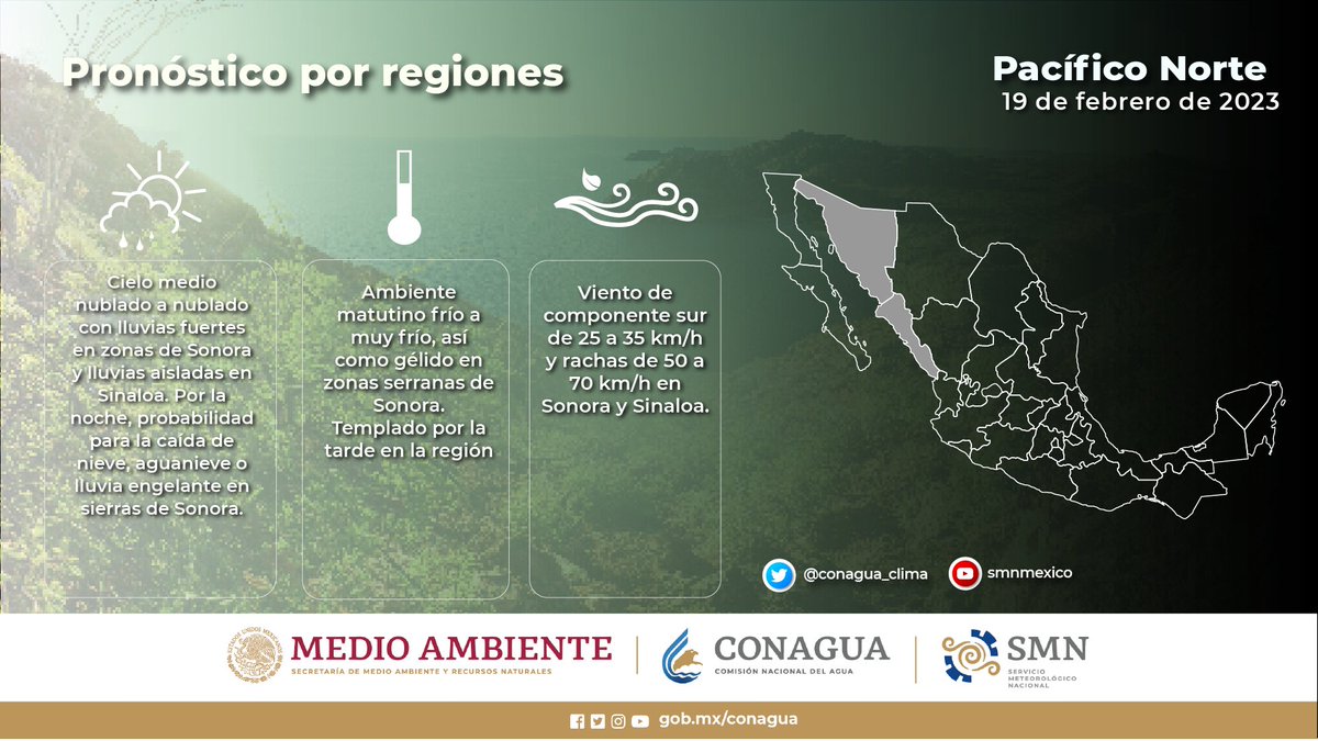 conagua_clima's tweet image. Conoce el #PronósticoDelTiempo para este domingo en la #PenínsulaDeBajaCalifornia, #Sinalo y #Sonora ⬇️