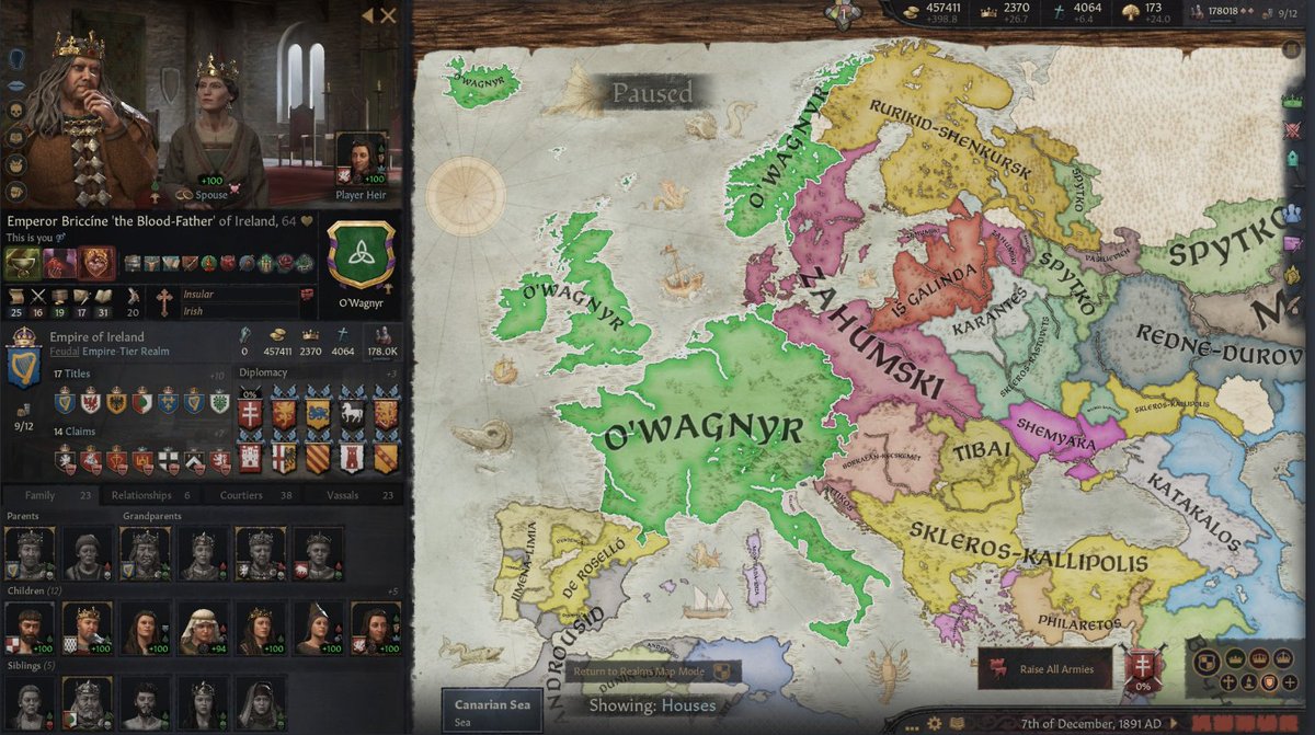 tabbyIynx's tweet photo. Update - the glorious Irish Empire has now expanded into Italy. The behemoth cannot be stopped! https://t.co/m0n7FvlQC1