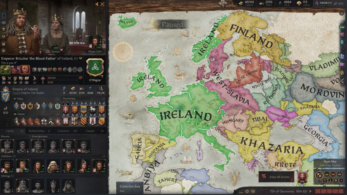 tabbyIynx's tweet photo. Update - the glorious Irish Empire has now expanded into Italy. The behemoth cannot be stopped! https://t.co/m0n7FvlQC1
