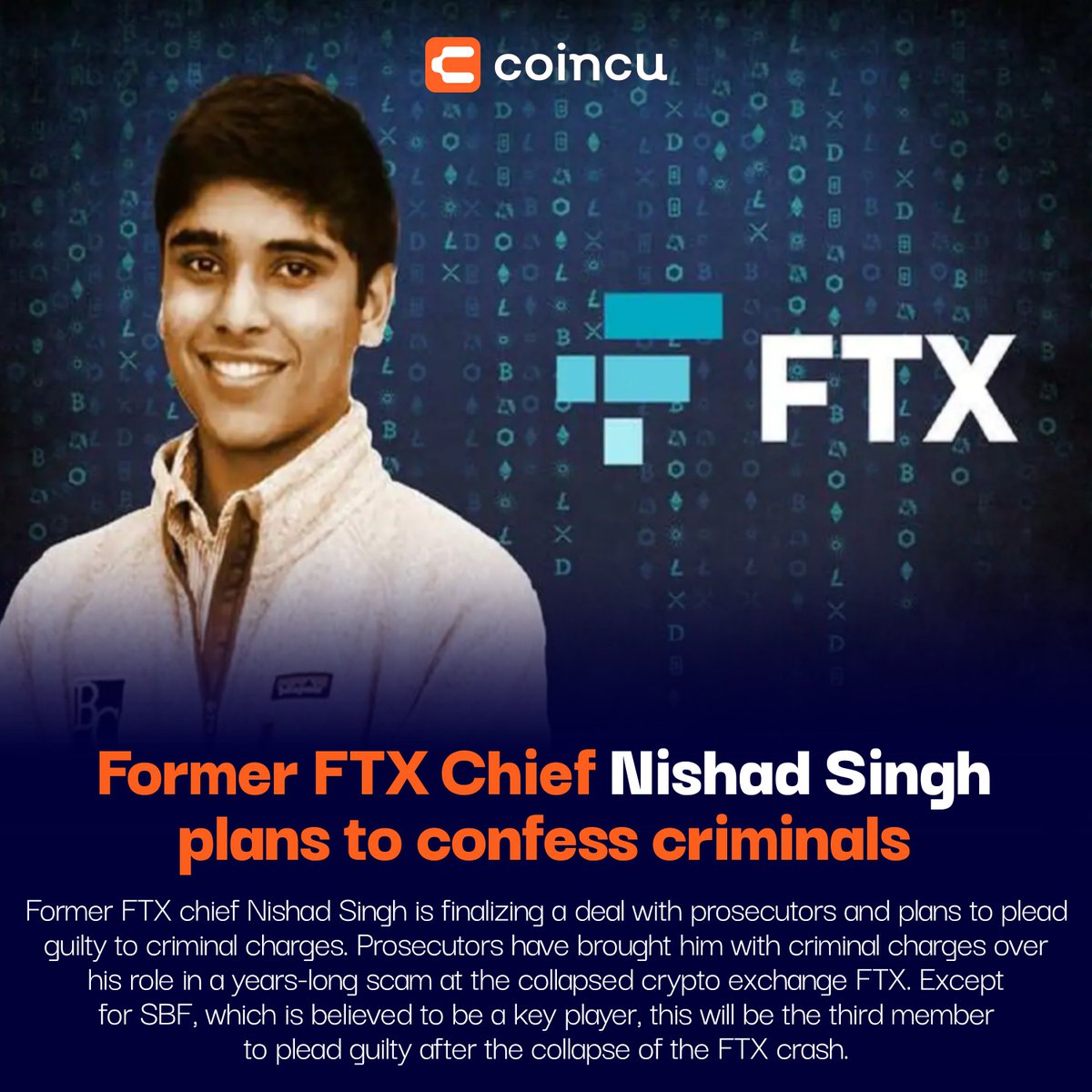 Coincuofficial's tweet image. Prosecutors have brought him with criminal charges over his role in a years-long #scam at the collapsed crypto exchange #FTX. This will be the third member to plead guilty after the collapse of the #ftxcrash

👉 Read more: bom.so/Bm9BdX

#cnews #coincunews #coincu