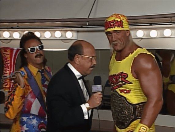 121875®️ (@121875Raywwe1) on Twitter photo 2023-02-19 15:12:33 The Late Great #MeanGene Interviews @RealJimmyHart & @HulkHogan Backstage At WCW SuperBrawl V 28 Years Ago Today The Late Great #MeanGene Interviews @RealJimmyHart & @HulkHogan Backstage At WCW SuperBrawl V 28 Years Ago Today