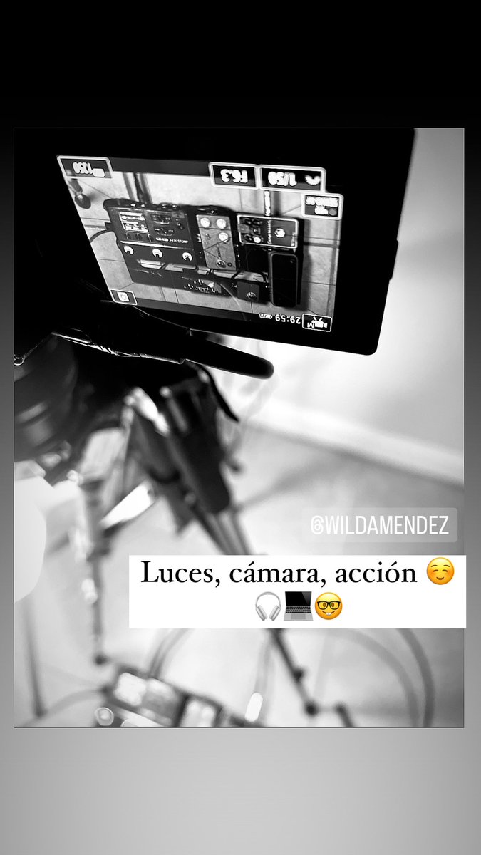 wildamendez's tweet photo. Cámara, Luces, acción! Muchas cosas hacen sentido cuando haces lo que te gusta. #sisepuede #youtuber #newvideo #comingsoon @wildamendez https://t.co/DxVgFakgsT