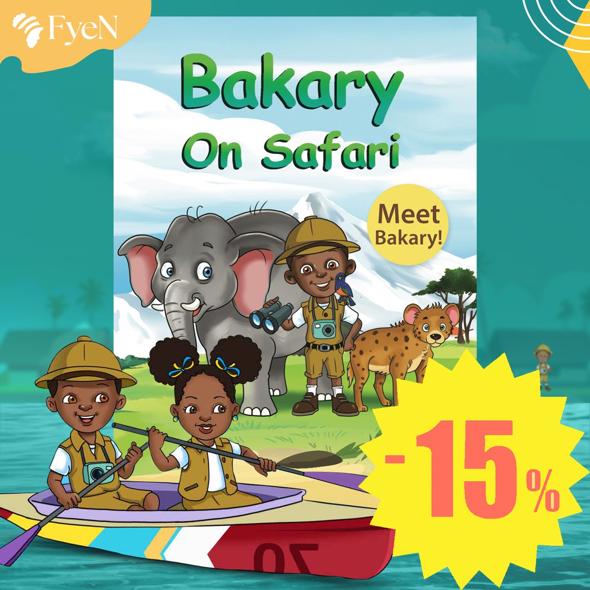 Fyenetwork's tweet photo. In honor of Gambian independence day yesterday we are running a discount in our store!

Use code Banjul for 15% off all FyeNetwork flagship books!

#gambia #gambiaindepenence #independencedaydiscount #SambaandBatch #PrincessHalima   #bakaryonsafari https://t.co/Txvj61Sc4l