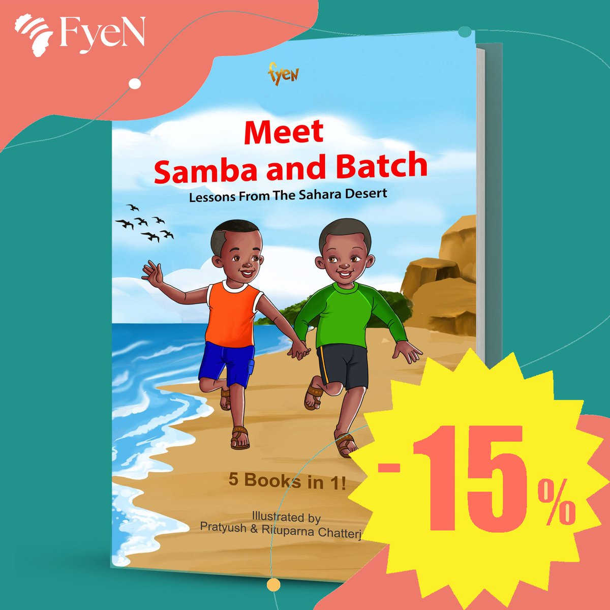 Fyenetwork's tweet photo. In honor of Gambian independence day yesterday we are running a discount in our store!

Use code Banjul for 15% off all FyeNetwork flagship books!

#gambia #gambiaindepenence #independencedaydiscount #SambaandBatch #PrincessHalima   #bakaryonsafari https://t.co/Txvj61Sc4l