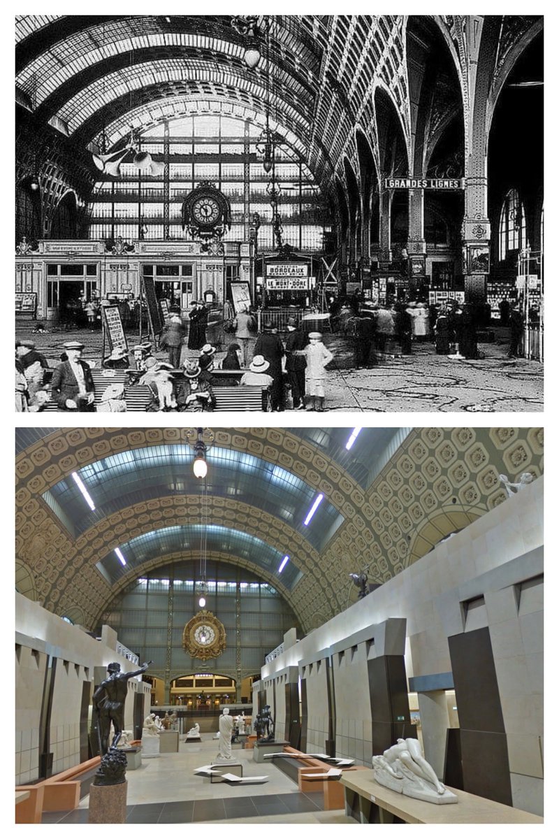 Parisidftn's tweet image. Musee d’Orsay, Paris, 1920 and today. Thanks to @ParisAMDParis for historic image. 

 #Paris #thenandnow #avantapres #voyagerdansletemps #history #histoire #vieuxparis #parisperdu #ruesdeparis #ParisJeTaime #ParisMonamour