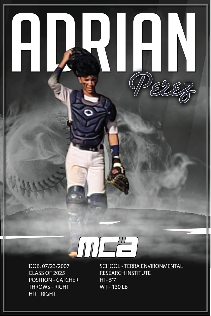 MelendezCollAdv's tweet photo. Introducing our client Adrian Perez, a catcher from Terra HS in Miami, FL. A very fundamentally sound catcher who possesses great mechanics. 

#mca #mcabaseball #bethe7percent #collegebaseball #collegeadvising #nextlevel #terrabaseball https://t.co/Ot9RUXNh0C