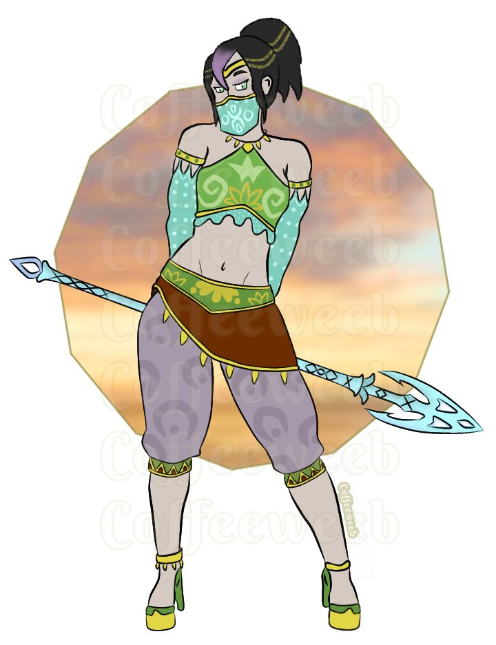 Caffweeb's tweet photo. Part two of a commission for the amazing and lovely Ladydevoir on Tumblr of her Legend of Zelda OC in Link's Gerudo disguise.
Pose reference used from the amazing @AdorkaStock
#art #OC #artists #artistsontwitter #commisionart #LegendofZelda https://t.co/bOdBMFEbX5