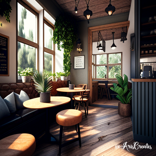 GM. A #coffeehouse is a great place to get #inspired and #creative. I love the #ambiance of a well designed shop. 

#ai #aiart #aiartist #aiartwork #coffee #coffeetime #caffeine #cuppa #digitalart #digitalartwork #digitalartist