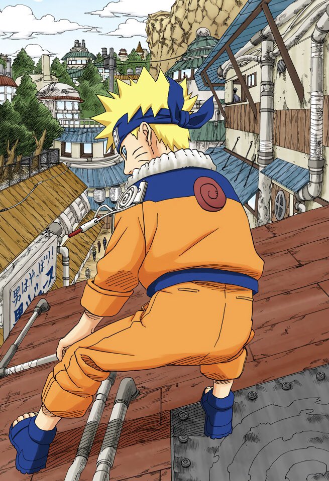 dailyhokage's tweet photo. Naruto chapter 203 cover https://t.co/EQfqOXLwKN