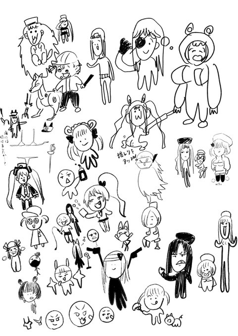 ニケギリギリわかるか選手権というのをやって描いたニケたちです。 #ニケ #NIKKE  #メガニケ 