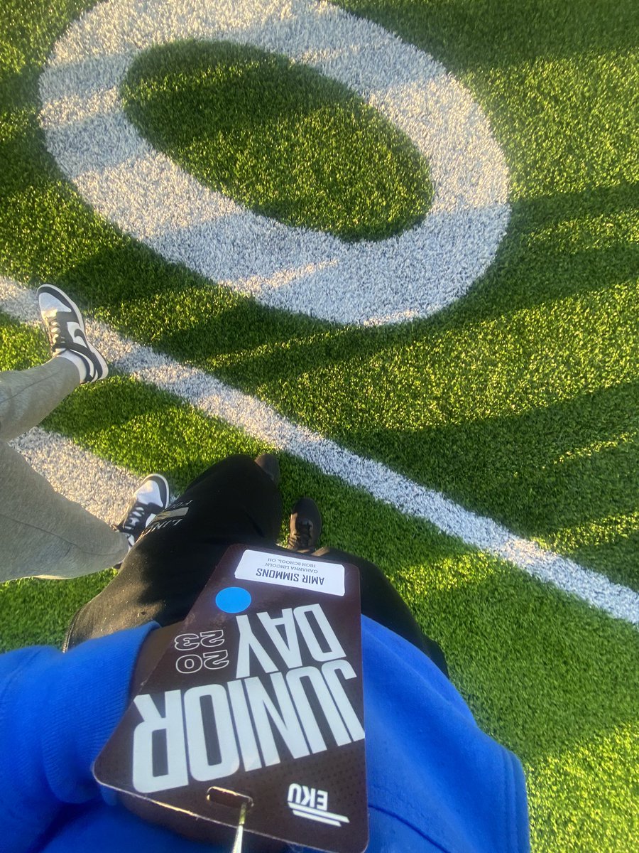 Really enjoyed my experience at <a href="/EKUFootball/">EKU Football</a> and staff this weekend, thank you for inviting me to the Junior Day ☑️ …excited for the next time 
<a href="/CoachKevMac/">Kevin McKeethan</a> <a href="/coacharichman/">Andy Richman</a> <a href="/Cox83Caleb/">Caleb Cox</a> <a href="/gahannafootball/">GahannaFootball</a> #E2W 🙌🏿