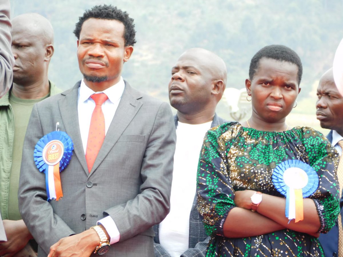 Kenyans's tweet photo. Peter Salasya with Linet Toto during Prophet Owuor's crusade in Bomet County https://t.co/FvyT6Wmz8C