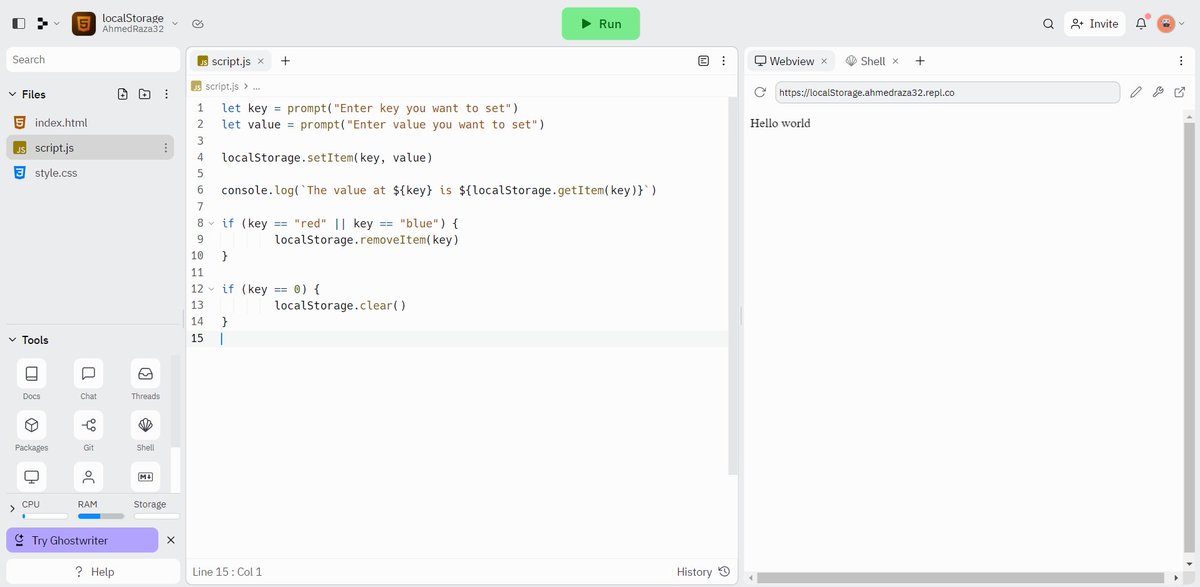 AhmedRazaSawani's tweet image. Hey everyone, I&apos;m thrilled to share that I just learned about Local Storage, Session Storage, and Cache in JavaScript! It&apos;s fascinating to see how these tools can store data locally in a user&apos;s browser and improve website performance.
#webdev #localstorage #sessionstorage #cache