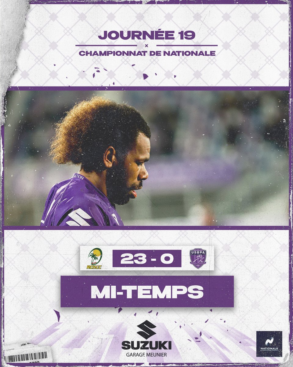 USBPA_Rugby's tweet photo. Mi-temps dans le sud. On ne reconnait pas nos Violets qui subissent la loi du RCHCC. Il va falloir montrer un tout autre visage en deuxième période.
#RCHCCUSBPA
#AllezViolets https://t.co/FqvPzWDboF