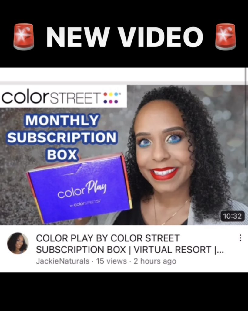 JackieNaturals's tweet image. COLOR PLAY MONTHLY SUBSCRIPTION BOX BY COLOR STREET | VIRTUAL RESORT 💅 

SUBSCRIBE NOW 👉 Colorstreet.com/jackienaturals

WATCH NOW: youtu.be/BiyDRyGej2Q

#colorplaybox #virtualresort #colorstreet #becolorstreet #nails #nail #nailart #youtuber #jackienaturals