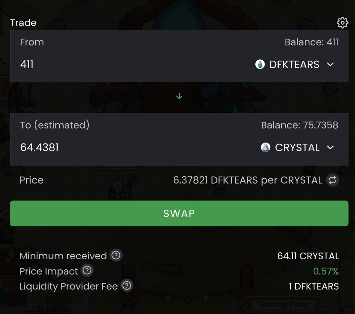 TheBrownGentYT's tweet photo. Love selling my #DFKTears daily within my farm account so that I can power my @DeFiKingdoms summons.
Never feel bad taking profits!
#JEWEL #Bullish https://t.co/Ma9NZTyERg