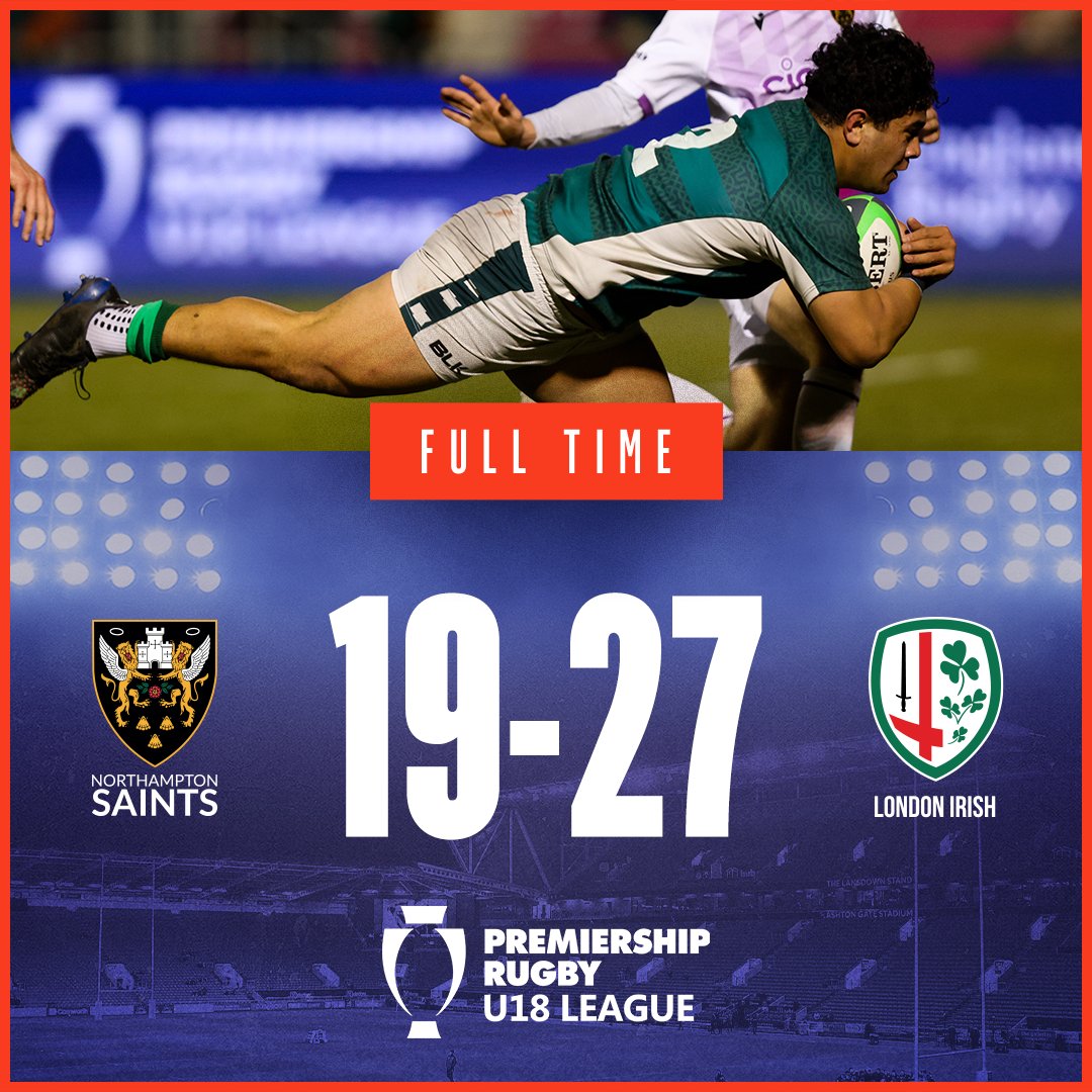 ☘️ <a href="/londonirish/">London Irish</a> take home the title ☘️

The Exiles put in a fantastic performance to beat <a href="/SaintsRugby/">Northampton Saints 😇</a> and get a taste of silverware 🏆

#U18sLeagueFinalsDay🎇