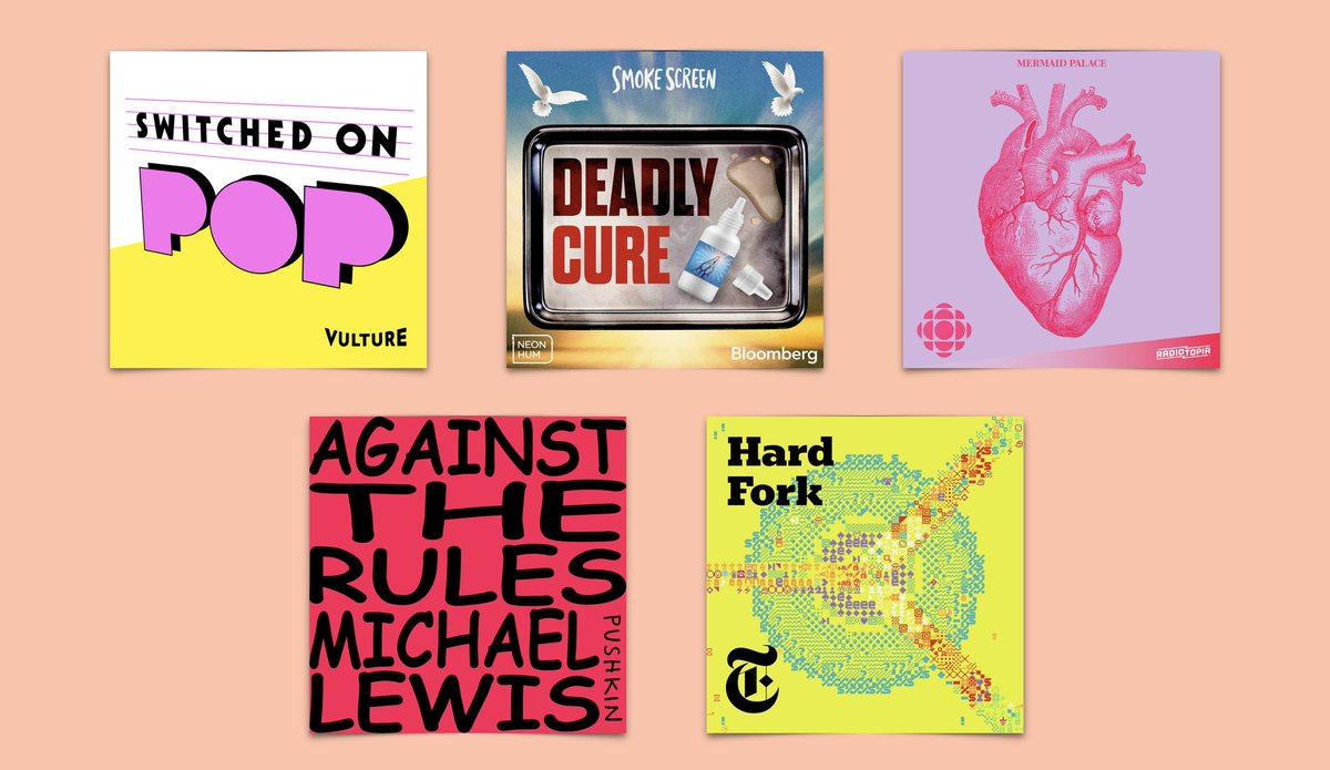 This week's recommended listens:

- <a href="/SwitchedOnPop/">Switched on Pop</a> 
- Smoke Screen
- Hard Fork (<a href="/kevinroose/">Kevin Roose</a> + <a href="/CaseyNewton/">Casey Newton</a>)
- Against the Rules
- <a href="/theheartradio/">The Heart</a>

Listen and subscribe: bit.ly/3YMgwpy