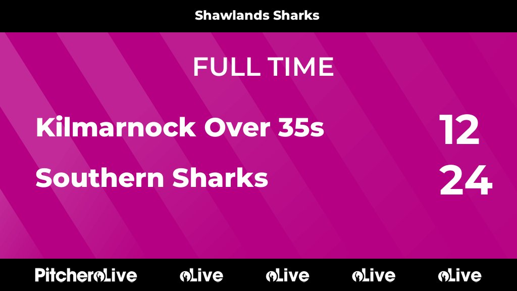 FULL TIME: Kilmarnock Over 35s 12 - 24 Southern Sharks
#KILSOU #Pitchero
carthaqp.co.uk/teams/185853/m…