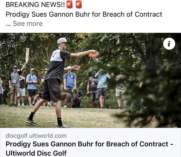 Good luck suing a minor, <a href="/ProdigyDisc/">Prodigy Disc</a> 

Talk about brand self-destruction...wow.