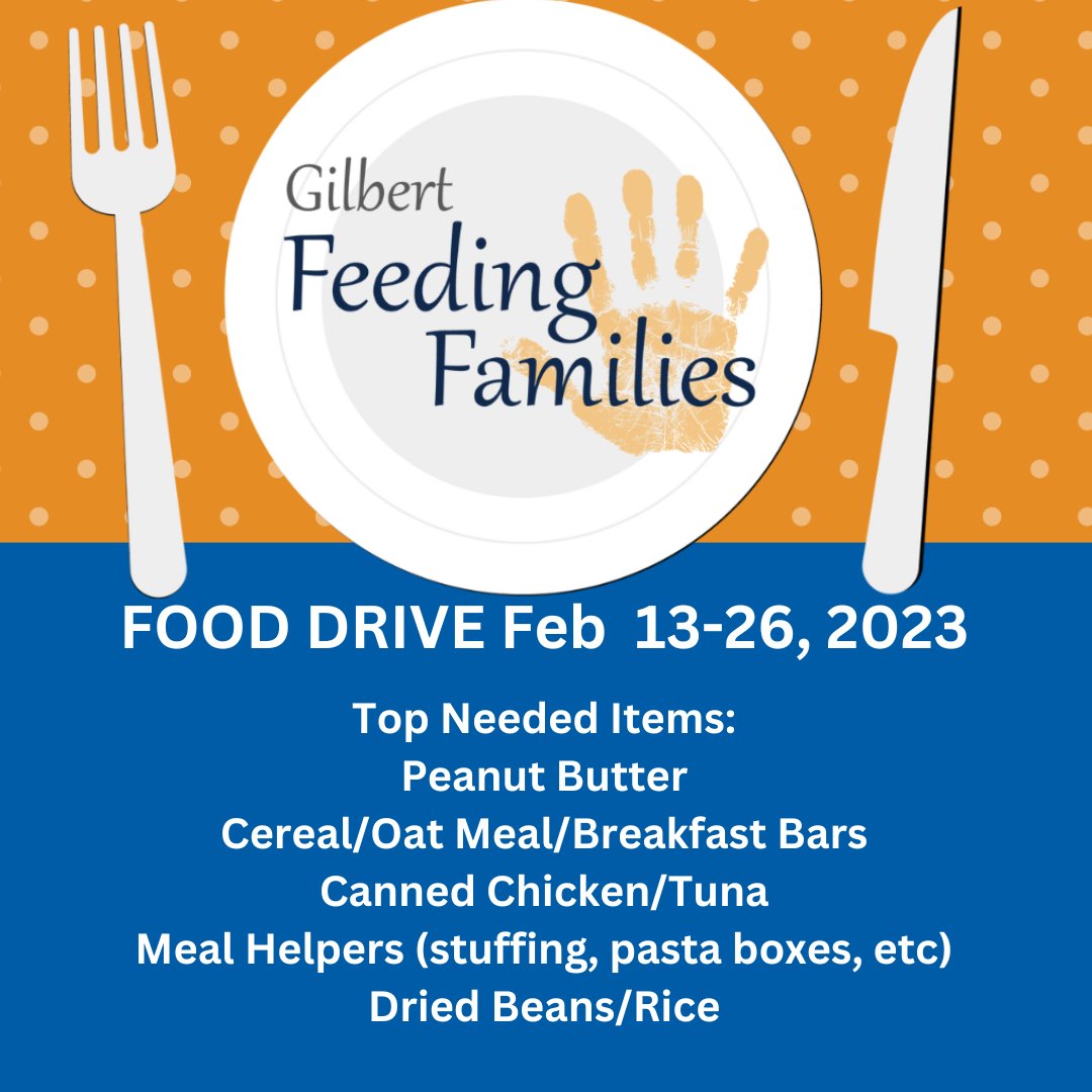theclothescabin's tweet photo. One Small Step | Clothes Cabin is participating in the Gilbert Feeding Families Food drive this month!  Bring you donations of nonperishable foods to our Donation Door Monday-Thursday 10-2pm or Thursday evenings 6-8PM from now until Feb 26! https://t.co/qEGK2T8xHg