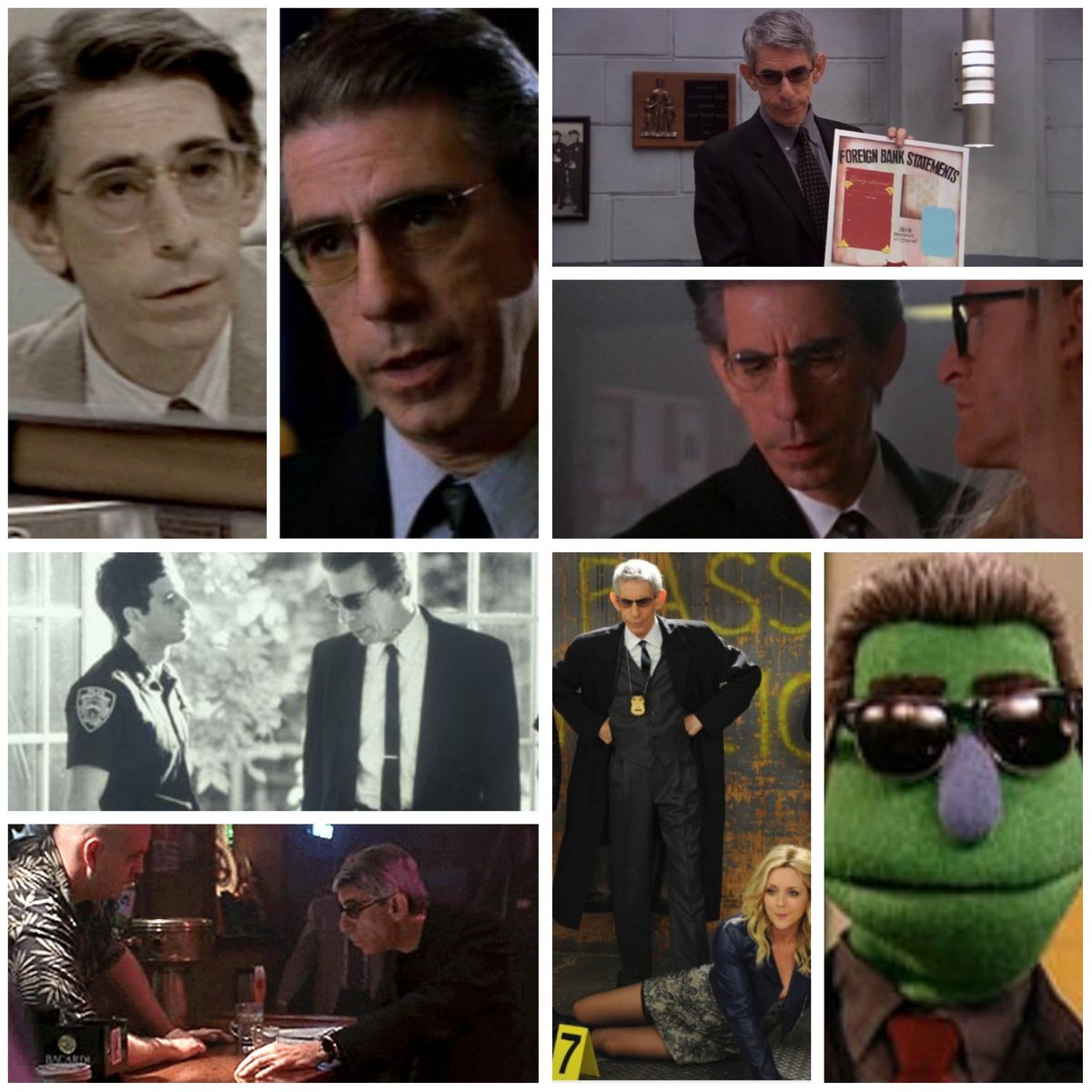 Keda_92's tweet image. Detective John Munch, played by Richard Belzer, is the only fictional character played by a single actor to appear on 10 different series: 

HOMICIDE.
LAW &amp;amp; ORDER.
LAW &amp;amp; ORDER: SVU.
L&amp;amp;O: TRIAL BY JURY.
30 ROCK.
X-FILES.
ARRESTED DEVELOPMENT.
THE BEAT.
THE WIRE.
SESAME STREET.
