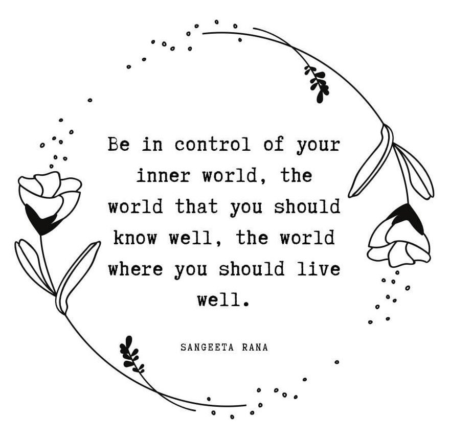This spoke to me! ❤️❤️
This is the one world we CAN control x