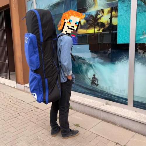 Gm,
<a href="/blueythecarnt/">Bluey</a> is finally going abroad <a href="/NickakaMole/">NickakaMole</a> has agreed to host him in Florida 🌴. Helped him pack his bag and sent him on his way. GL Bluey
<a href="/TheAussies_NFT/">The Aussies</a>