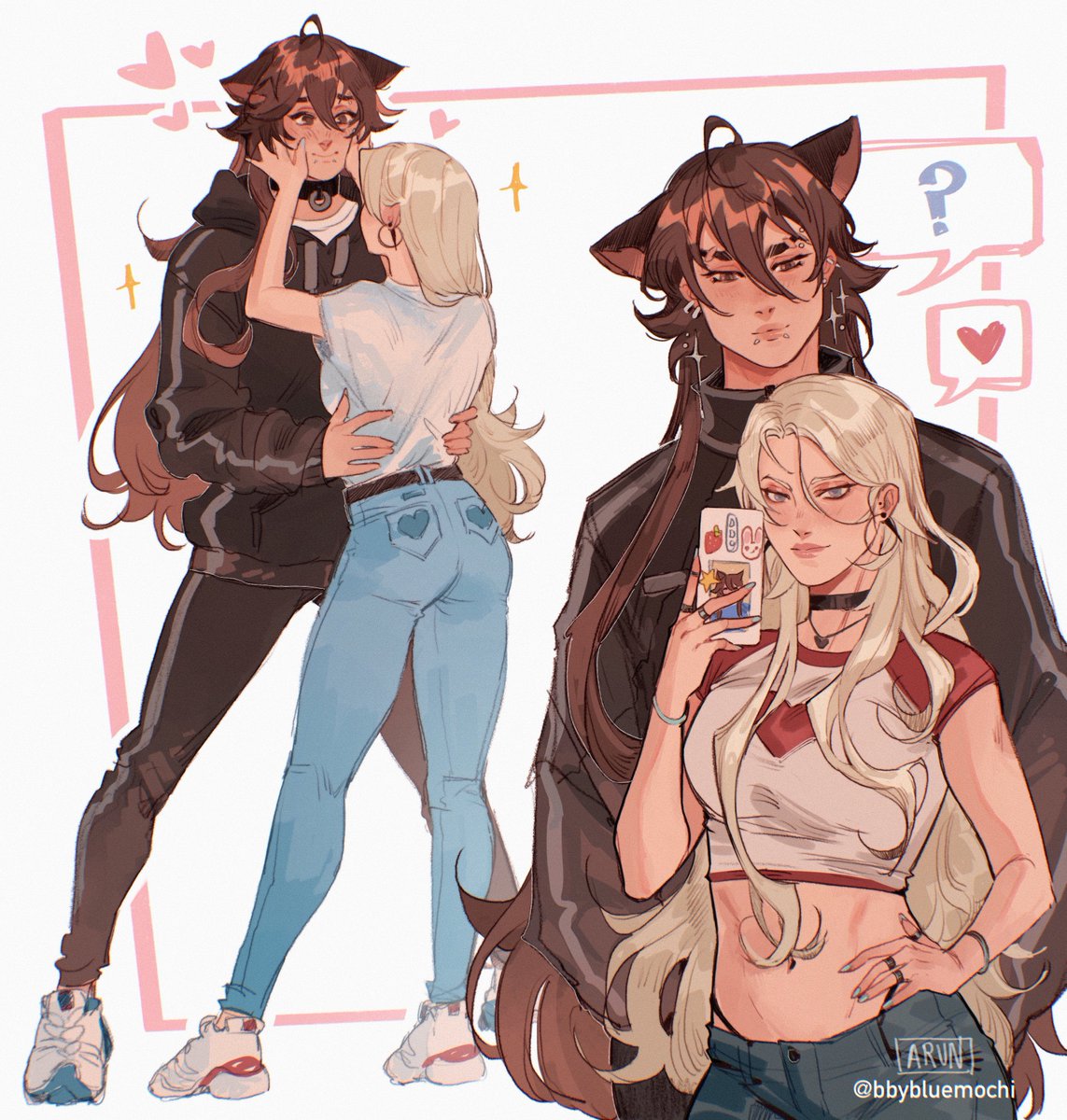 Ani 🐺 🔪 on Twitter "RT bbybluemochi tall & short girlfriends 💘"