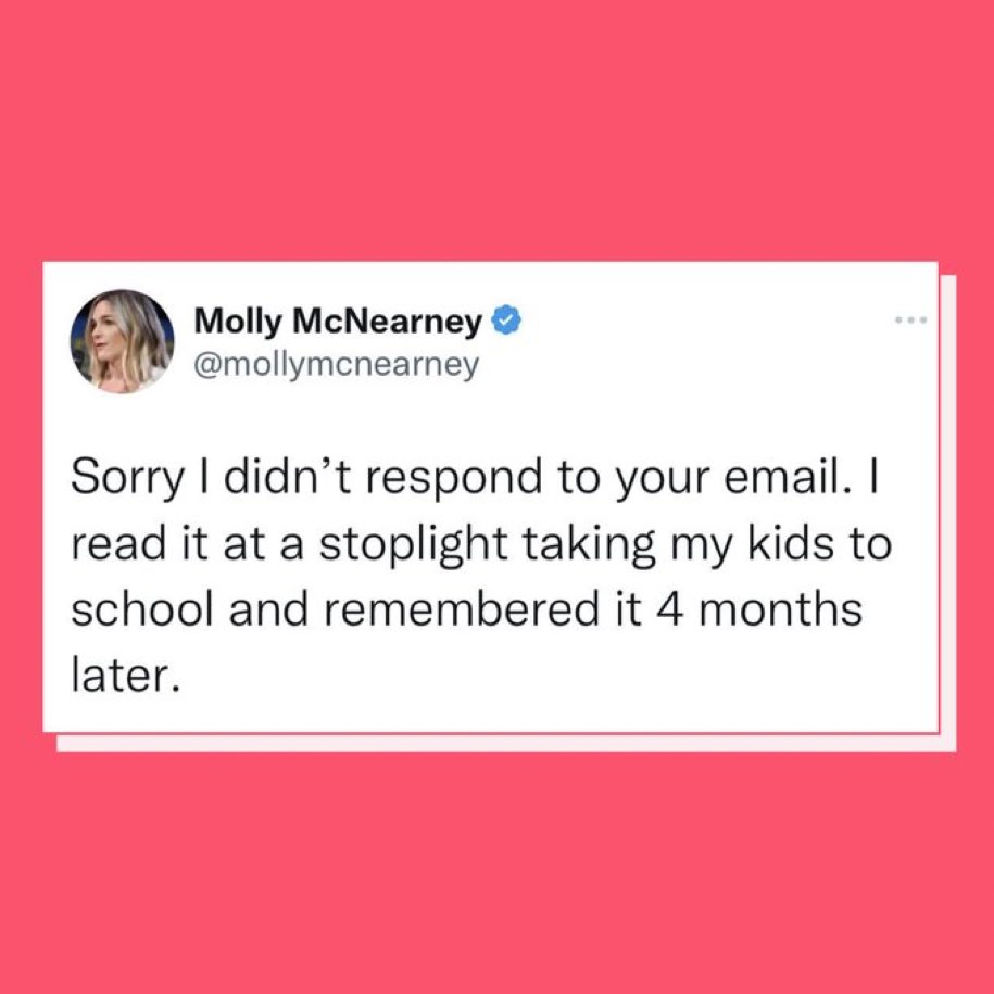 Sorry for all the emails I’ve missed #ifeelseen