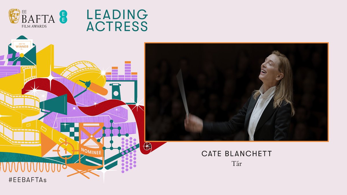 Cate Blanchett wins the BAFTA award for Leading Actress for her work on Tár <a href="/tarmovie/">TÁR</a> @focusfeatures #EEBAFTAs