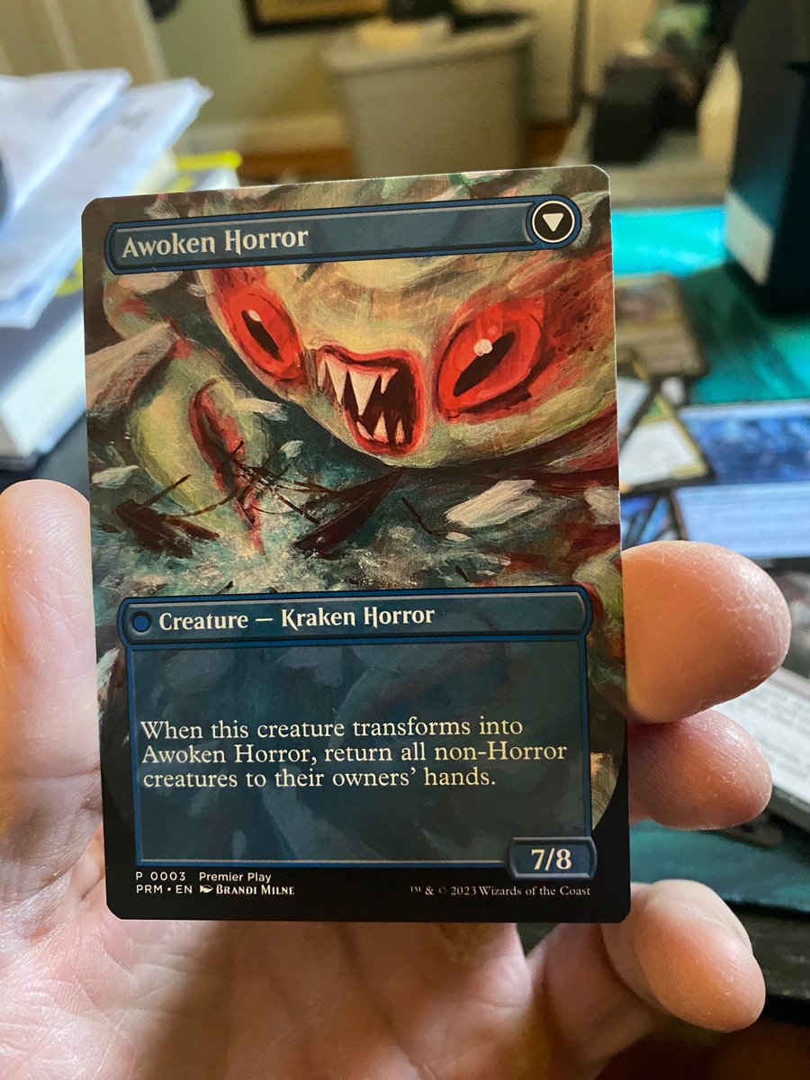 JeffSheerin's tweet photo. Made top 8 in a 6 rd Sealed RCQ yesterday. Lost in the quarters but felt good to get another RCQ top 8 and my 1st in a sealed event. #MTGONE #AlwaysBeMythic https://t.co/EFz1Srj7dm