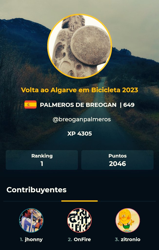 Victoria na Volta ao Algarve 2023      🇵🇹🇵🇹🇵🇹 
Viva o bacalhau e o Senhor do Galo !!
🐓🐓🐓