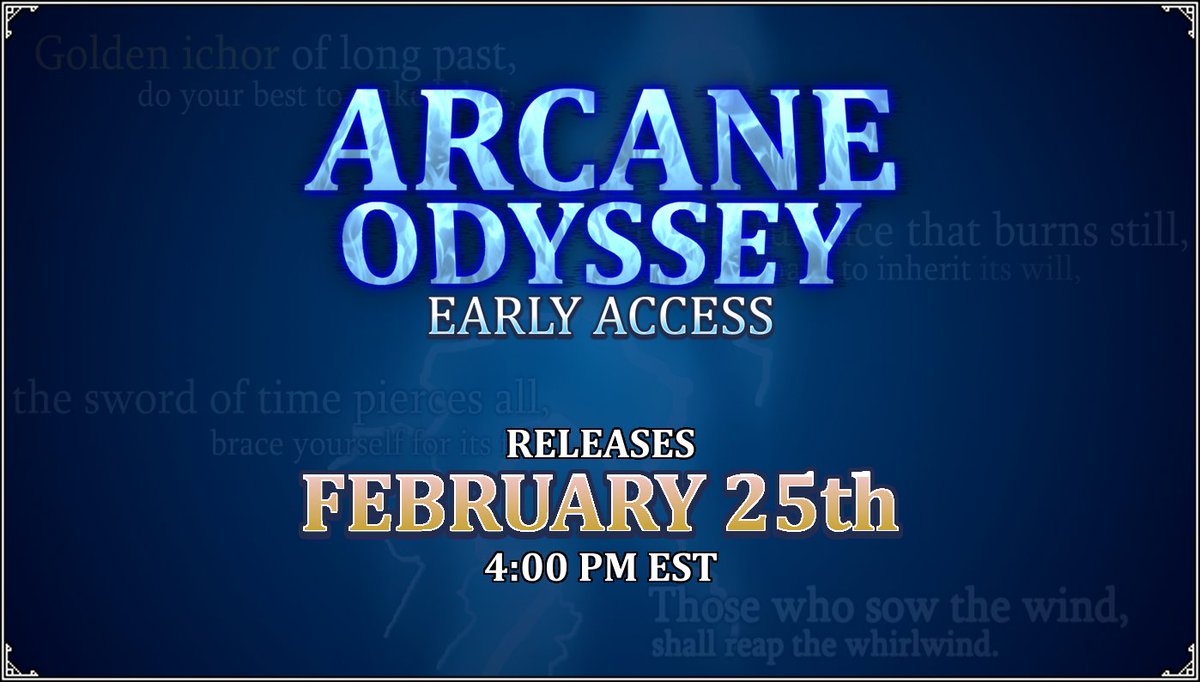 vetex on X: A small update for Arcane Odyssey will be releasing this  Friday (November 10th) at 3PM EST with a number of new features:  #ArcaneOdyssey #Roblox  / X
