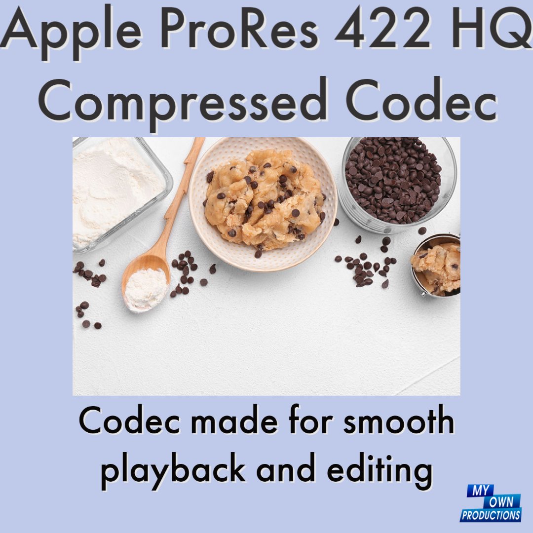 myownproduction's tweet image. So for anyone that does not understand this, please refer to my Cookie Cutter Explanation. You Might find it Tasty!📼 🍪🍪🍪😋
#videoencoding #videography #compression #AppleProRes422 #Quicktime #videoproduction
#videoediting #filmmaking #videomarketing #Myownproductions