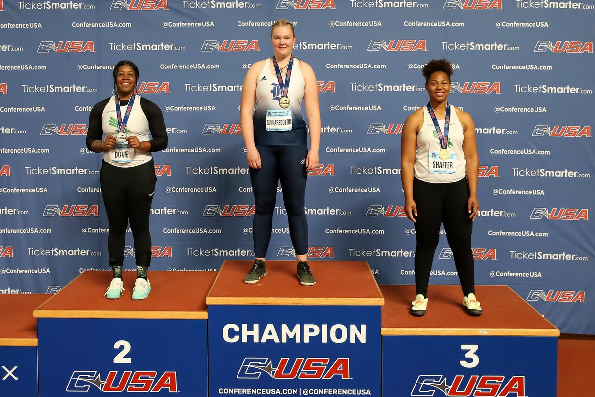🏆 2023 ITF Women’s Shot Put Champions 🏆

🥇Erna Gunnarsdottir - <a href="/RiceTFXC/">Rice TF & XC</a> 
🥈KeAyla Dove- <a href="/MeanGreenTFXC/">UNT Track & Field/Cross Country</a> 
🥉Jaleisa Shaffer - <a href="/MeanGreenTFXC/">UNT Track & Field/Cross Country</a> 

#CUSATF