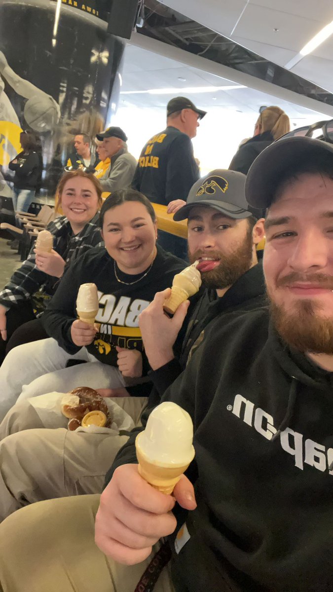 Anthonydixon340's tweet photo. Ready to enjoy some good cones and some great wrestling!!! #FightForIowa #BeatOSU https://t.co/e9euEuuTHw