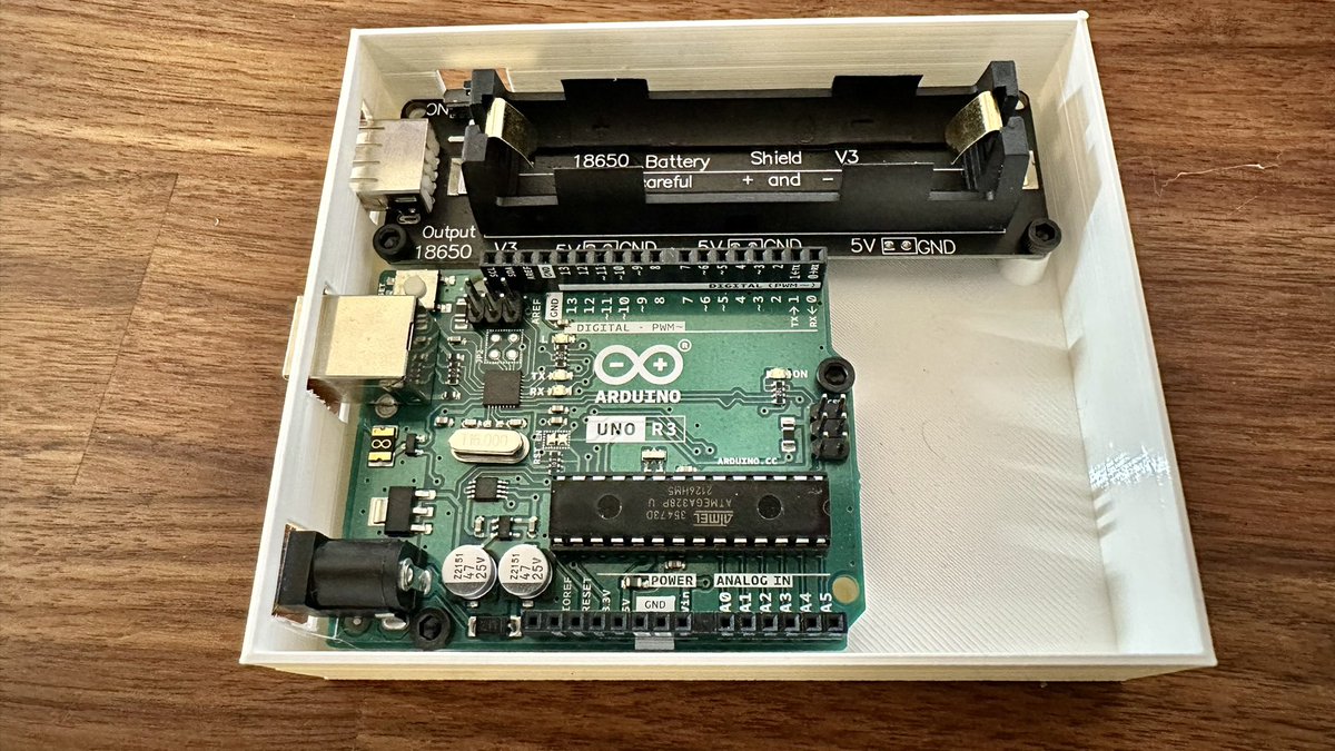 sdbruder's tweet image. 1st boards test fit, success in the first try! #uselessmachine #arduino #openscad #3dprinting