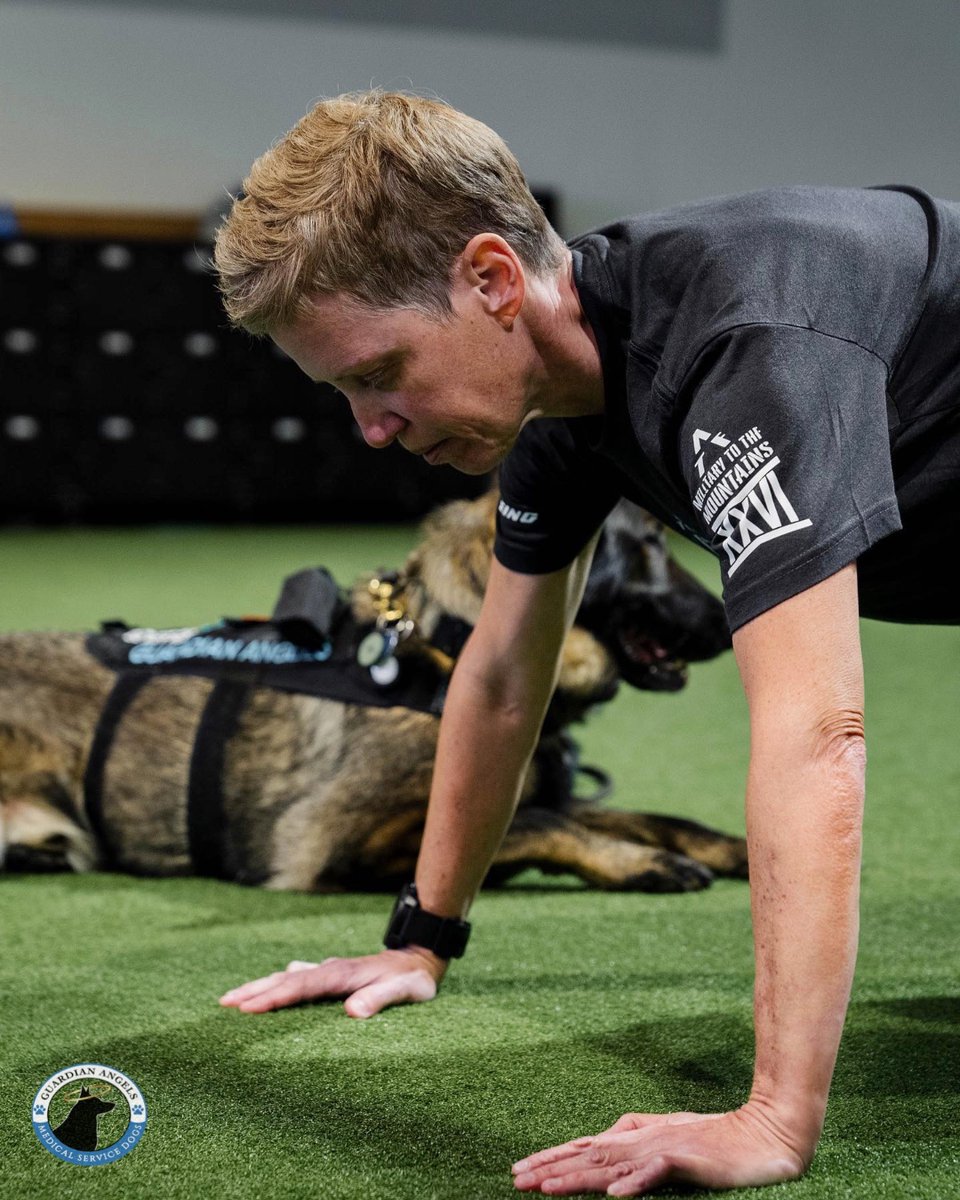 MediServiceDogs's tweet photo. 💪The team over #AdaptiveTrainingFoundation allowed us to share these great pictures snapped of our Recipient Natalie participating in their program along w/her #ServiceDog Bugg🐕‍🦺 Keep up the great work Natalie!😇🐾
#Love #ServiceDogs #TBI #NoQuit #DogTwitter #HelpingVeterans https://t.co/K3HbdBvji7