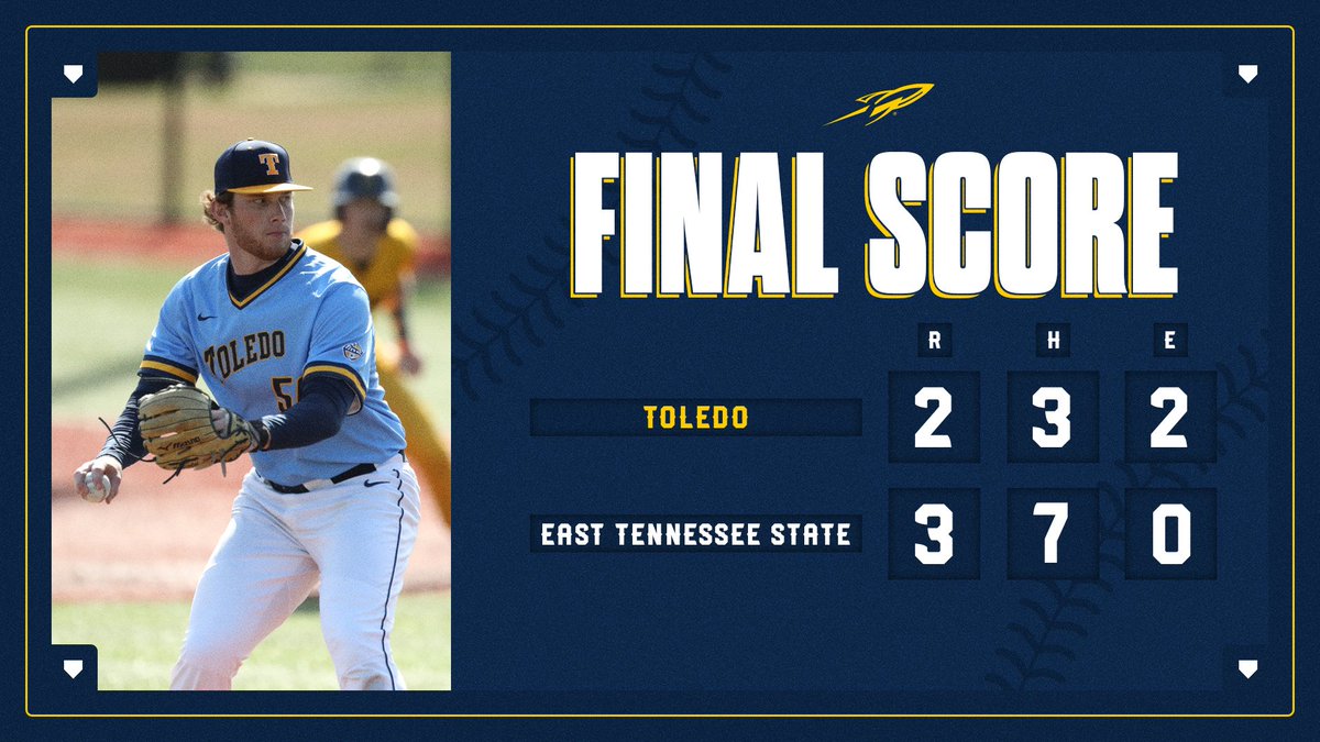 ToledoBaseball's tweet photo. Final score from ETSU https://t.co/nka40QCG5W
