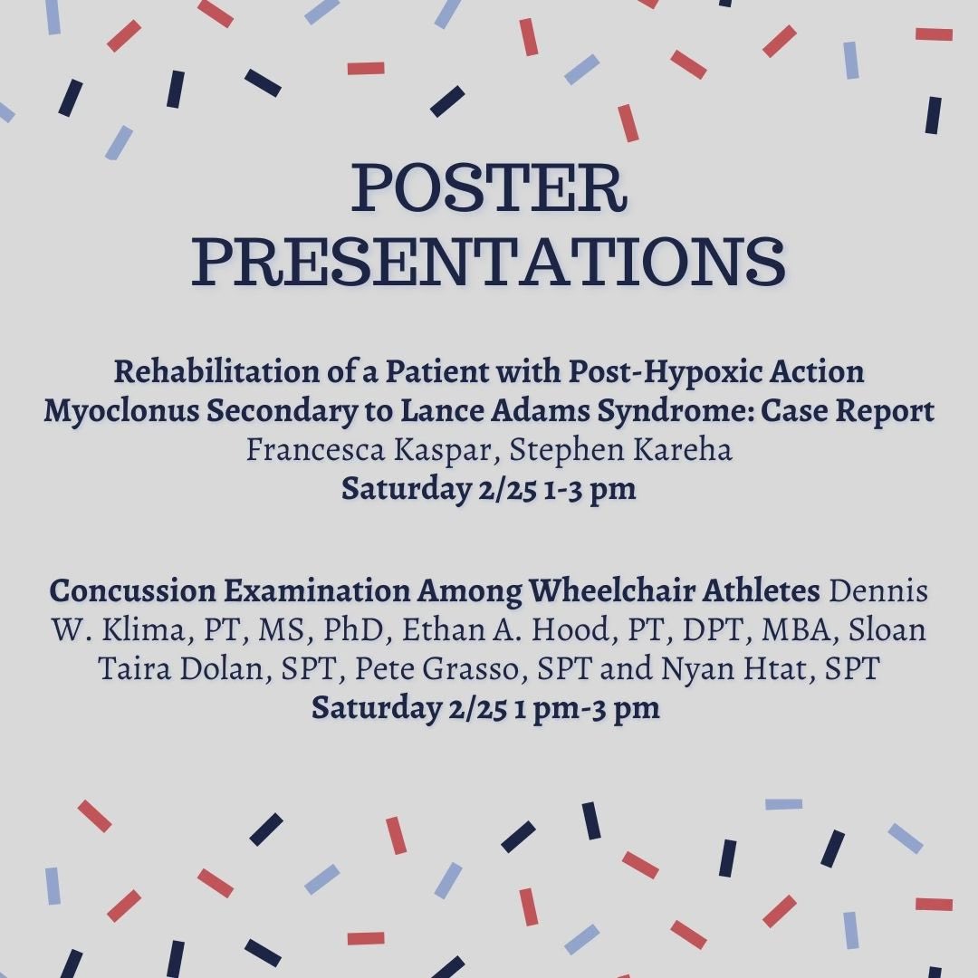 DeSalesDPT's tweet photo. (2/3) Be sure to add these presentations to your itinerary! 👏 https://t.co/B5tDULiPAI