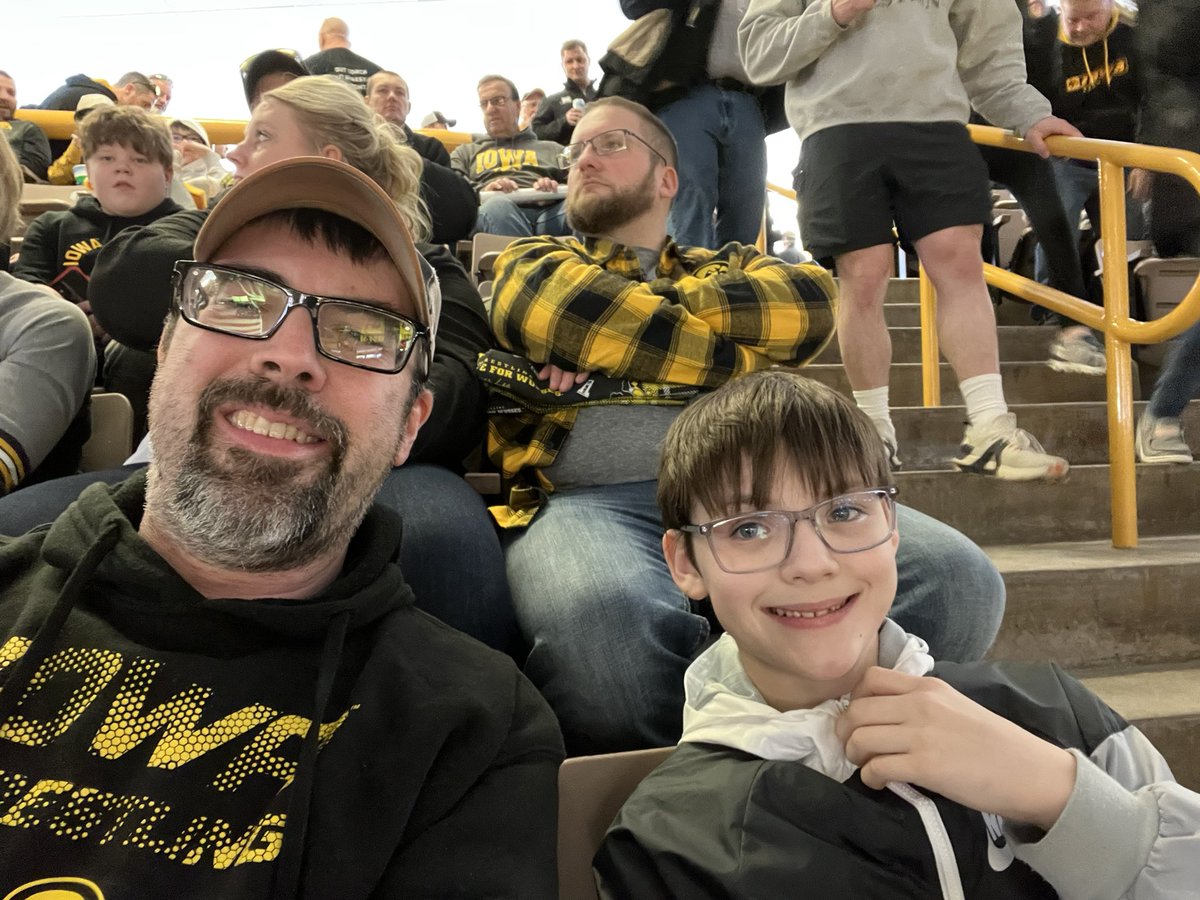 Excited to be back at CHA for another <a href="/Hawks_Wrestling/">Iowa Hawkeye Wrestling</a> dual! Let’s go Hawks! Thx Lee, Murin, Warner and other seniors for the memories!! #FightForIowa