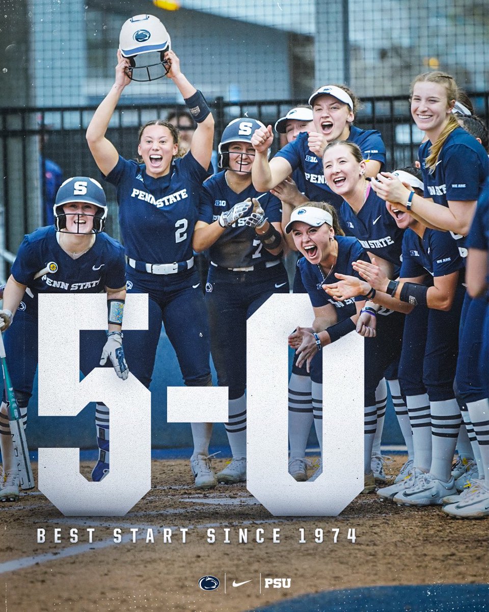 For the first time since 1974… the Nittany Lions have started 5-0! 

#WeAre